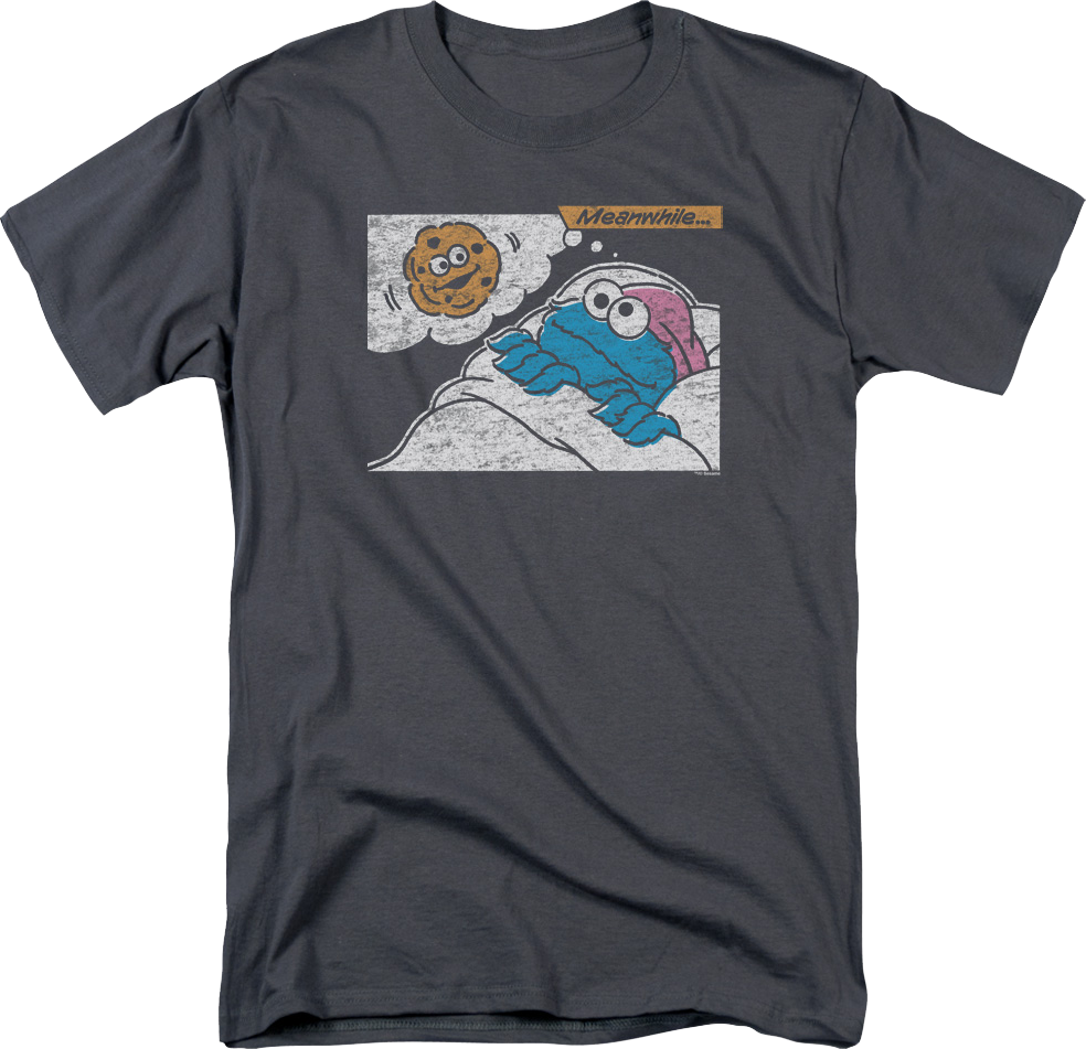 Meanwhile Cookie Monster Sesame Street T-Shirt