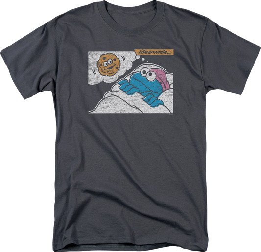 Meanwhile Cookie Monster Sesame Street T-Shirt