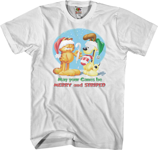 Merry and Striped Garfield T-Shirt