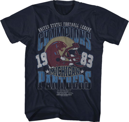 Michigan Panthers 1983 Champions USFL T-Shirt