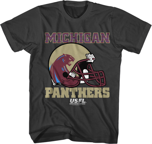 Michigan Panthers Helmet USFL T-Shirt
