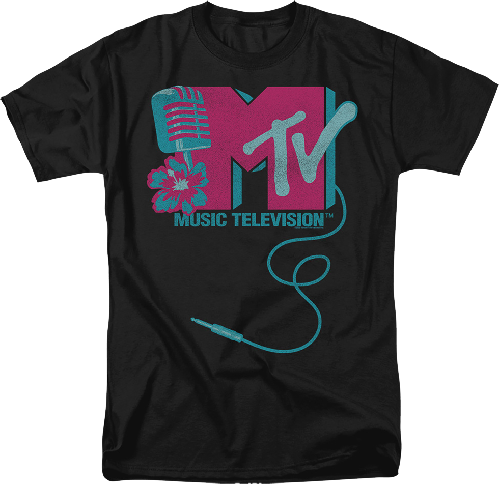 Microphone Logo MTV Shirt