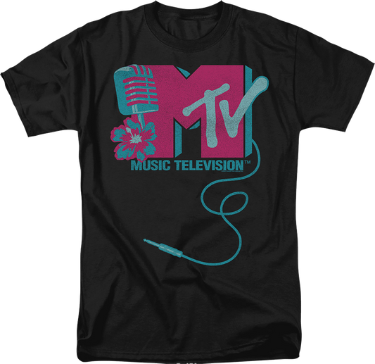 Microphone Logo MTV Shirt