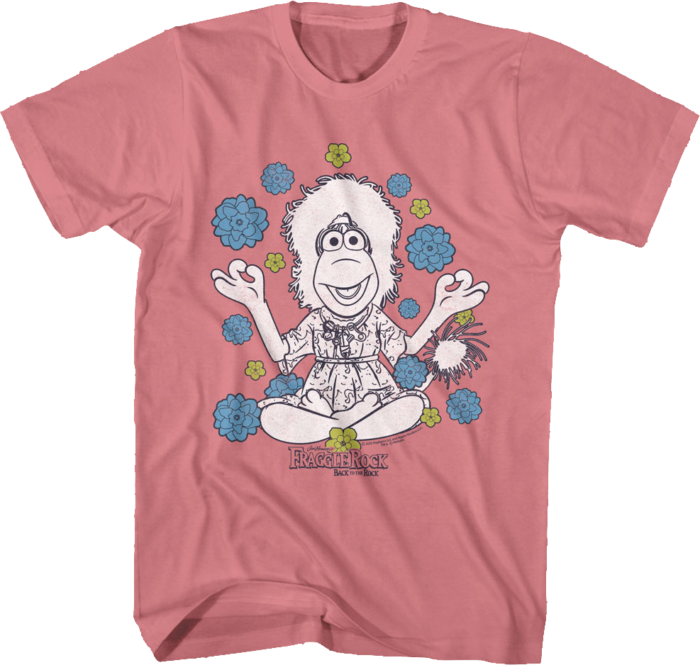 Mokey Meditation Flowers Fraggle Rock T-Shirt