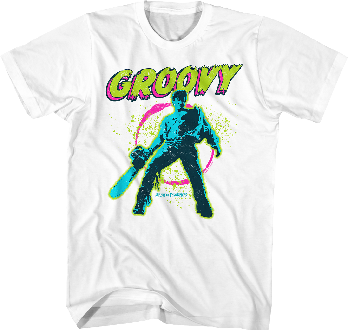 Neon Groovy Army of Darkness T-Shirt