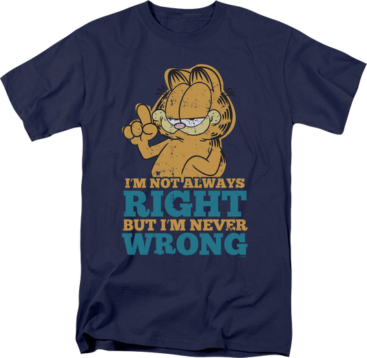 Never Wrong Garfield T-Shirt