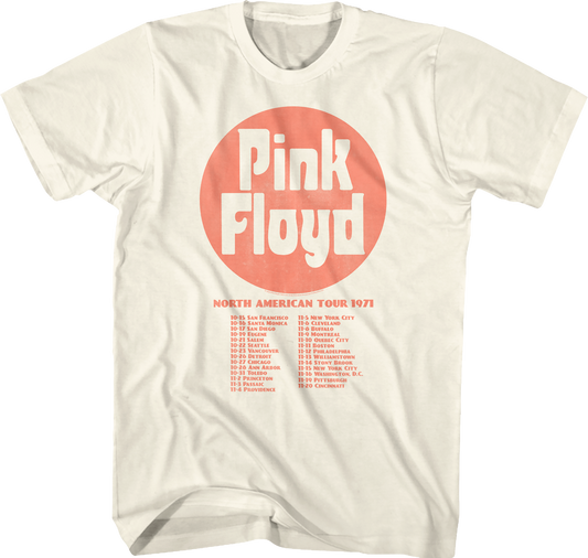 North American Tour 1971 Pink Floyd T-Shirt