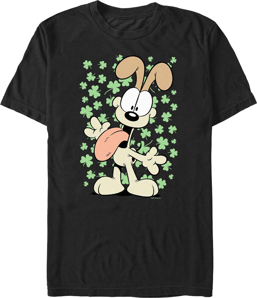 Odie's Four-Leaf Clovers Garfield T-Shirt