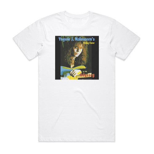 Yngwie J Malmsteens Rising Force Odyssey Album Cover T-Shirt White