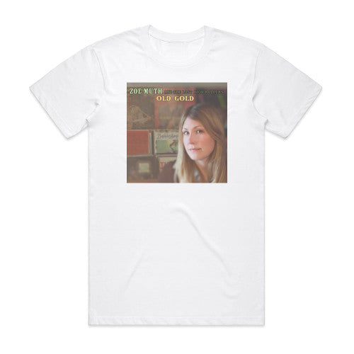 Zoe Muth and The Lost High Rollers Old Gold Album Cover T-Shirt White