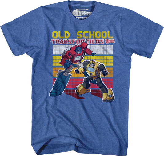 Old School Optimus Prime And Bumblebee Transformers T-Shirt