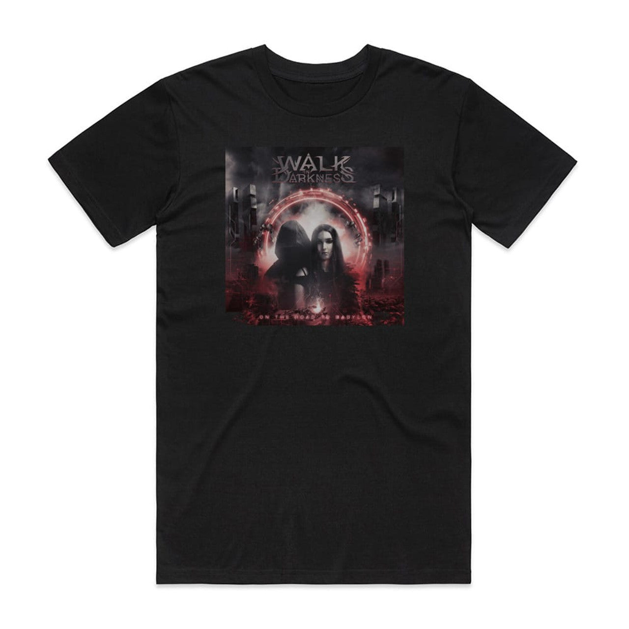Walk in Darkness On The Road To Babylon T-Shirt Black