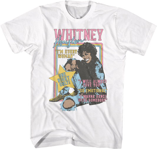 One Night Only Whitney Houston T-Shirt
