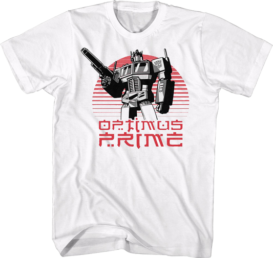 Optimus Prime Sunset Transformers T-Shirt