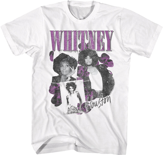 Orchid Collage Whitney Houston T-Shirt
