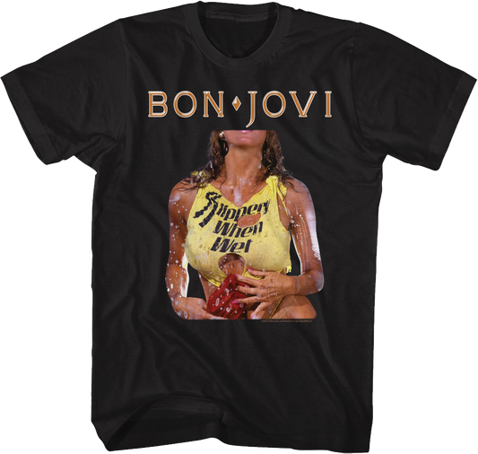 Original Slippery When Wet Cover Bon Jovi T-Shirt