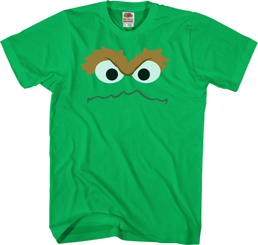 Oscar The Grouch Face Sesame Street T-Shirt