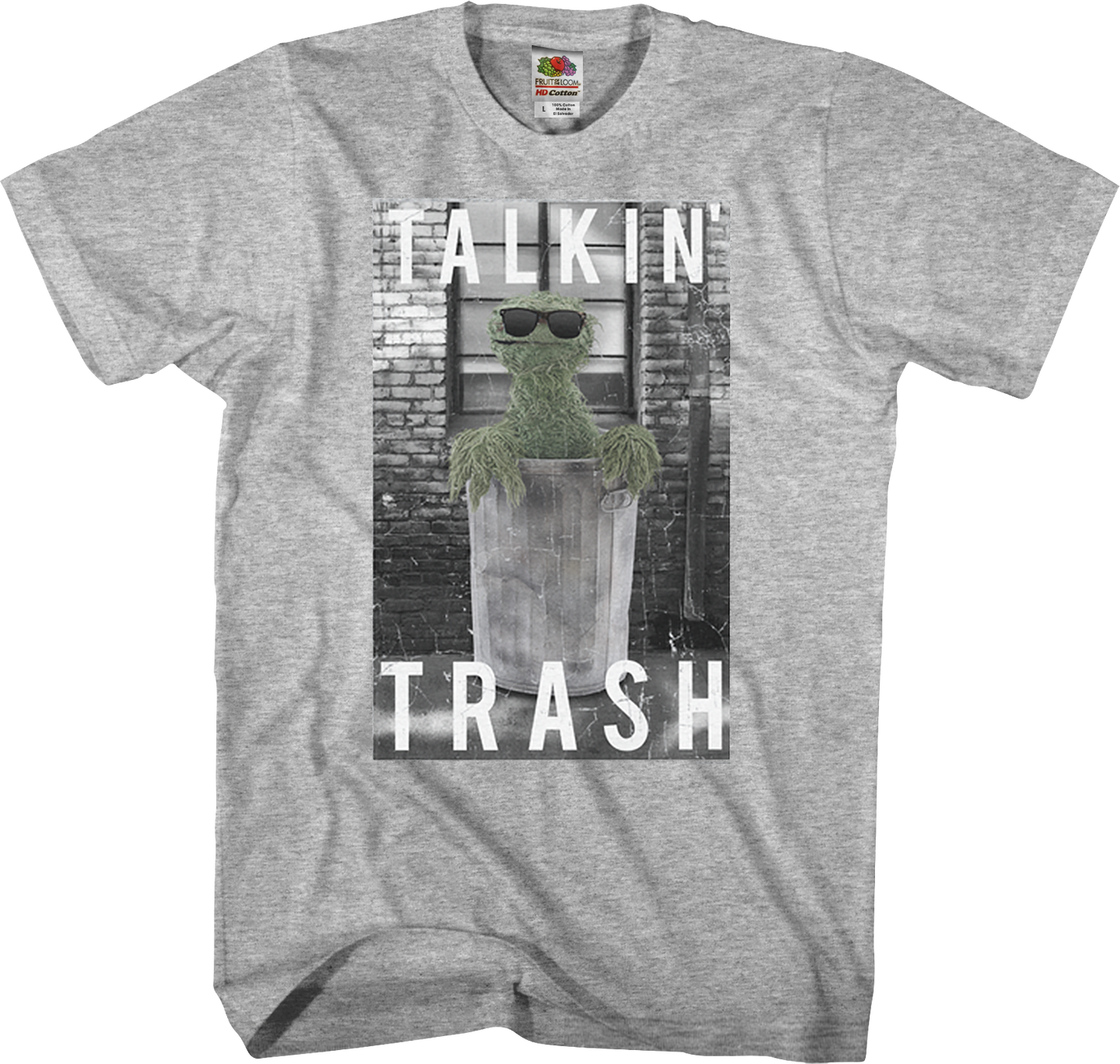 Oscar The Grouch Talkin' Trash Sesame Street T-Shirt