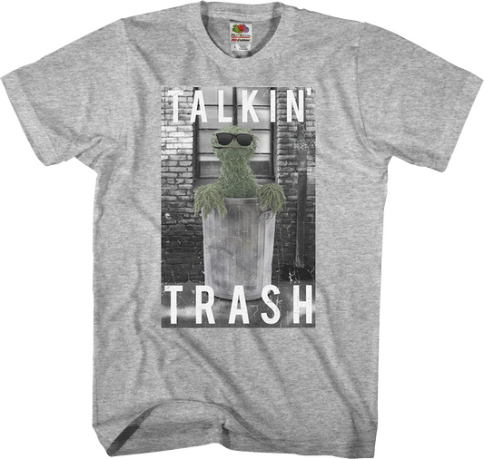 Oscar The Grouch Talkin' Trash Sesame Street T-Shirt