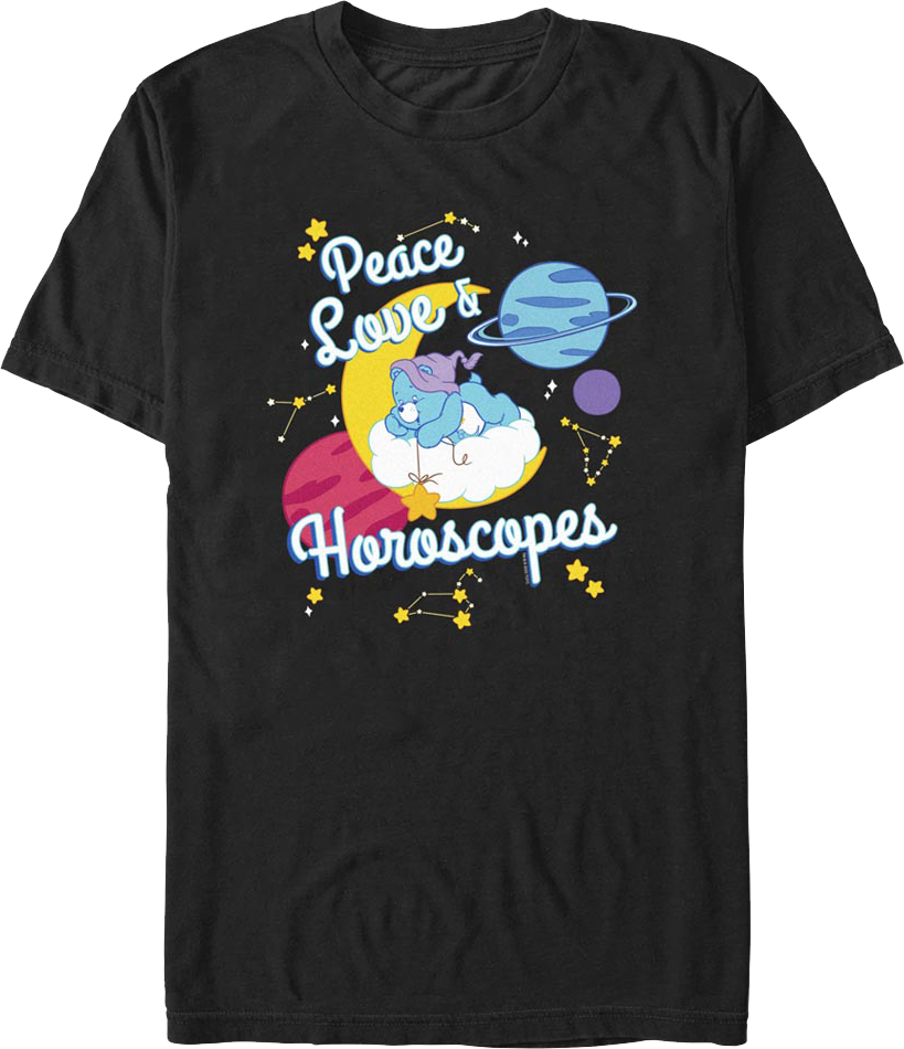 Peace Love & Horoscopes Care Bears T-Shirt