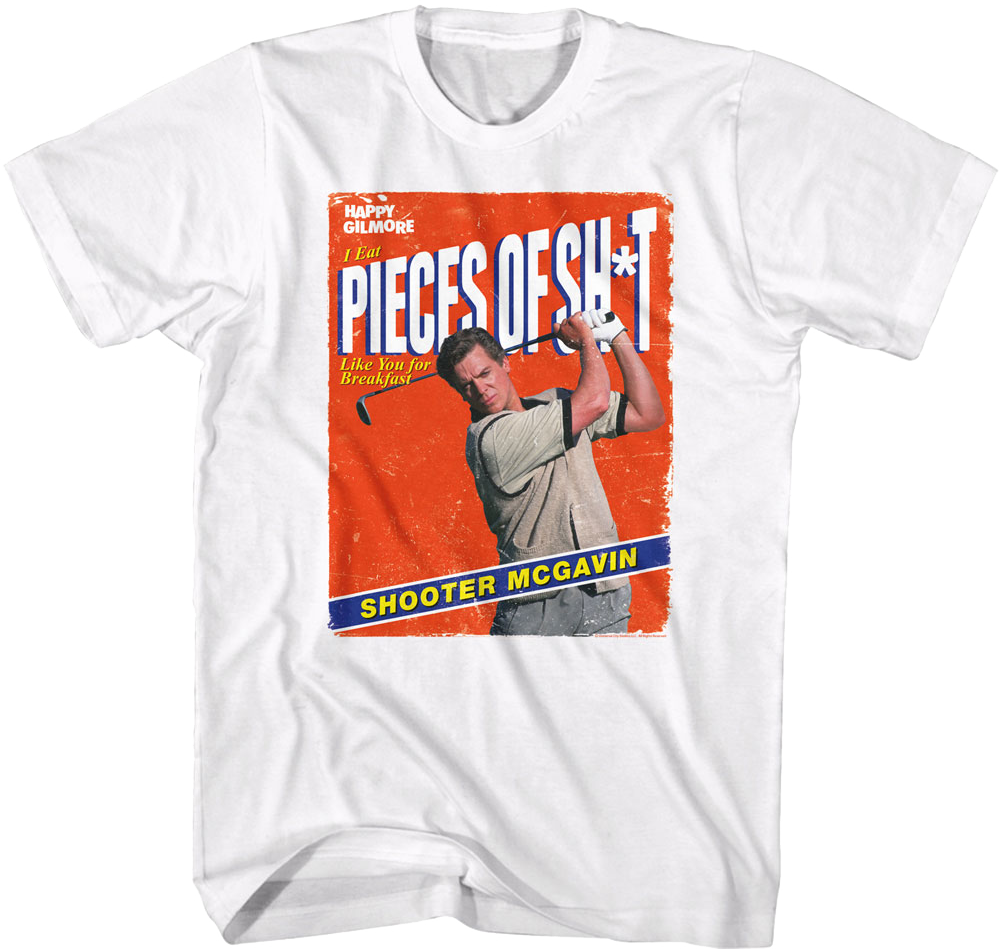 Pieces Of Shit Cereal Box Happy Gilmore T-Shirt