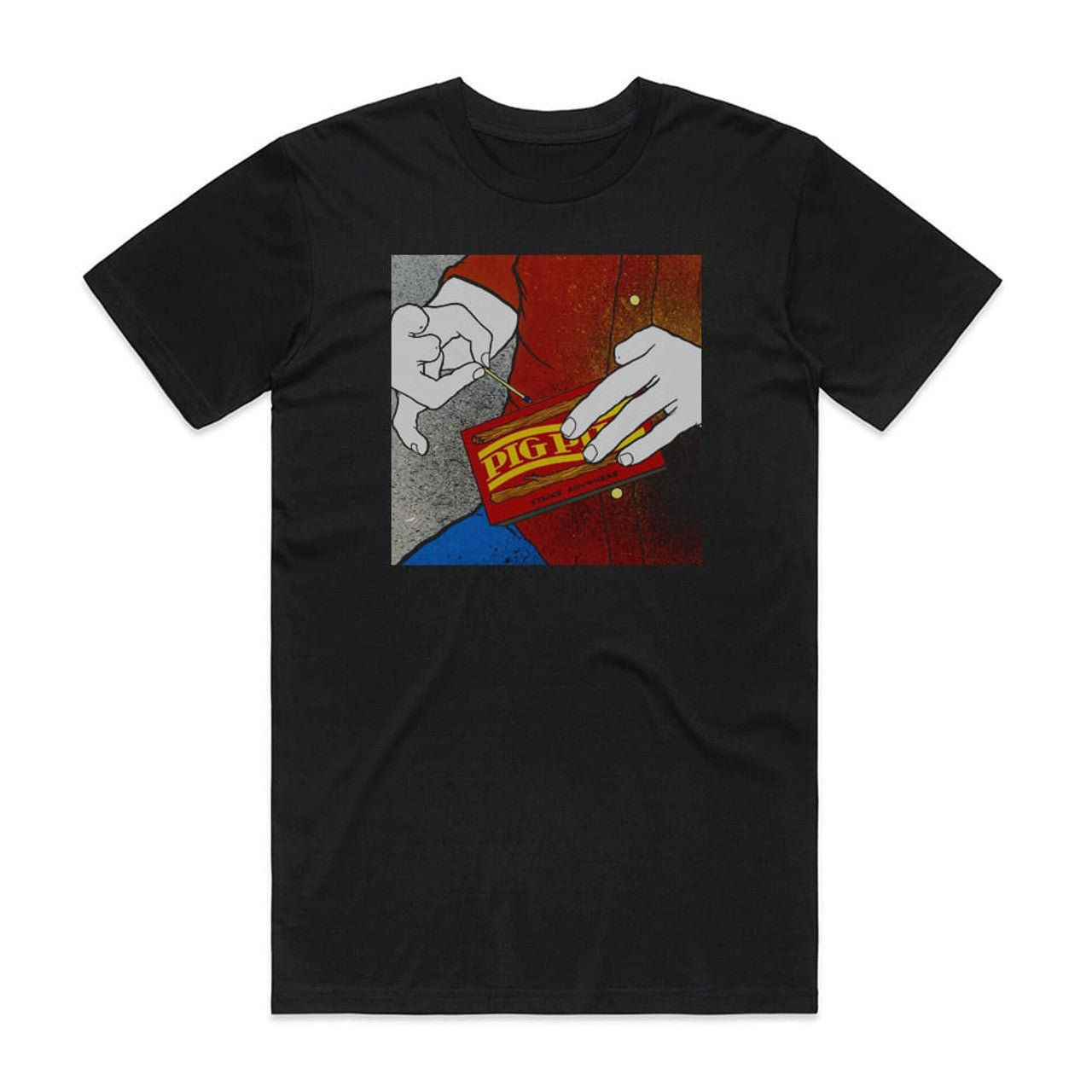 Big Black Pig Pile T-Shirt Black