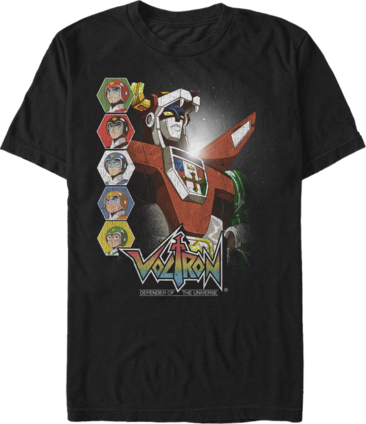 Retro Pilots And Robot Voltron T-Shirt