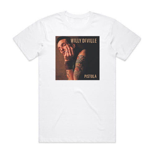 Willy DeVille Pistola Album Cover T-Shirt White