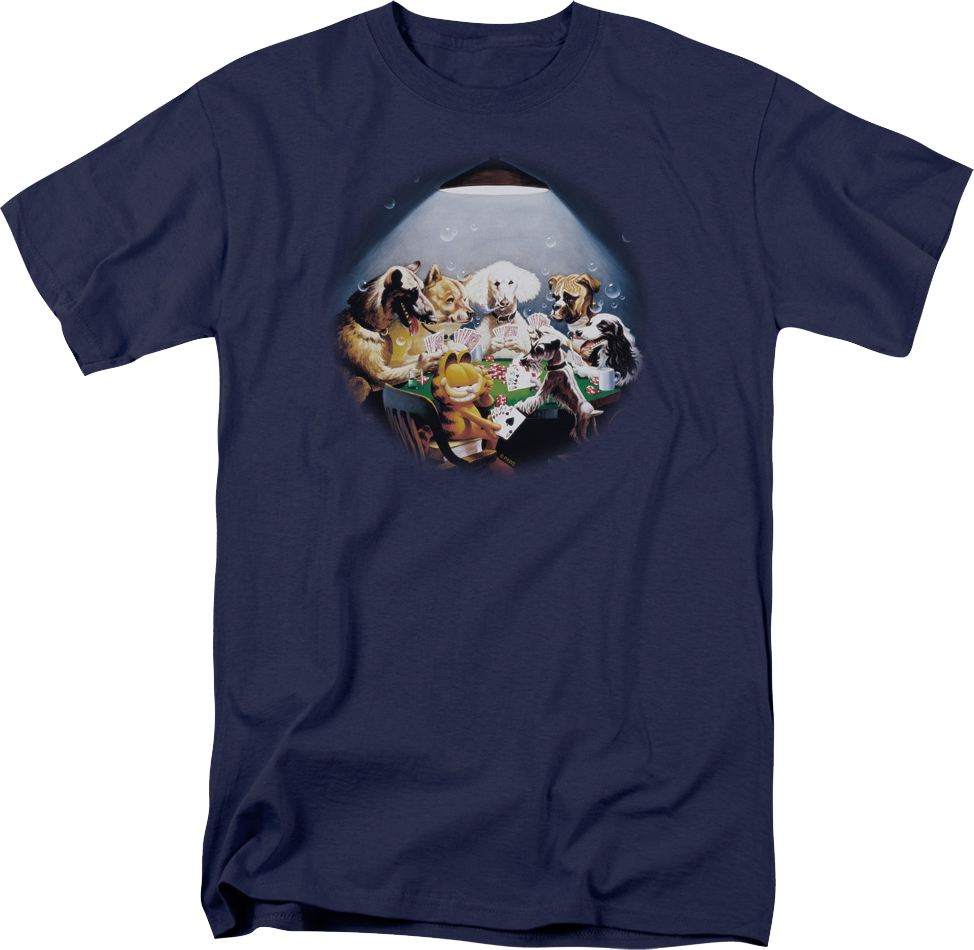 Playing Poker Garfield T-Shirt