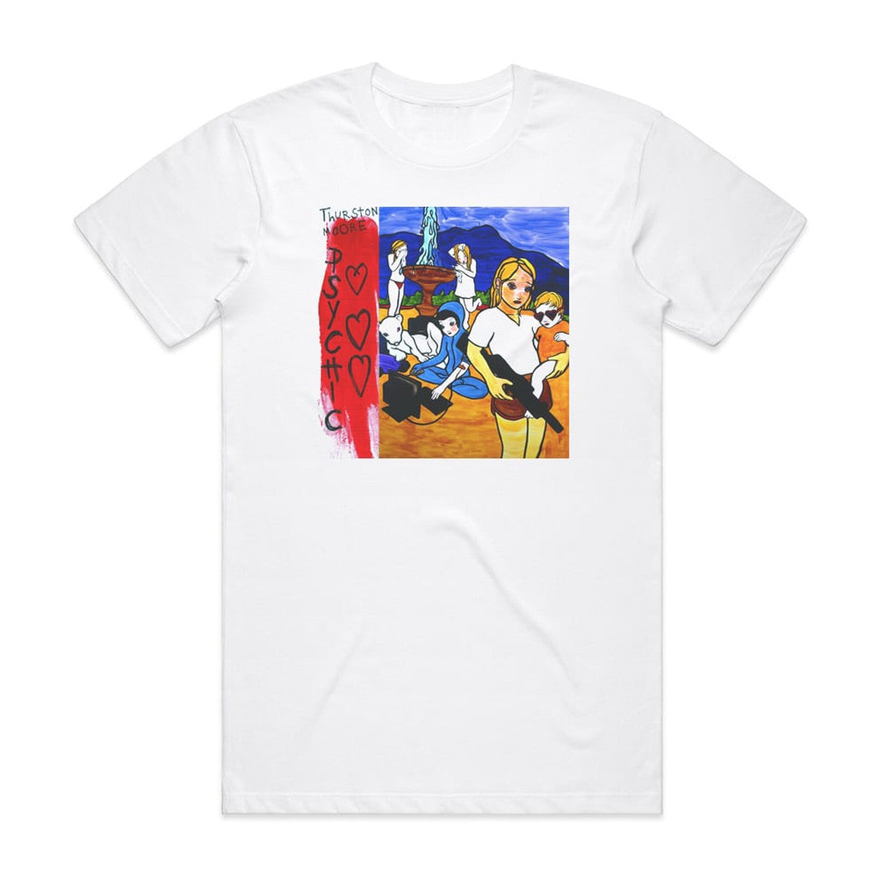 Thurston Moore Psychic Hearts T-Shirt White
