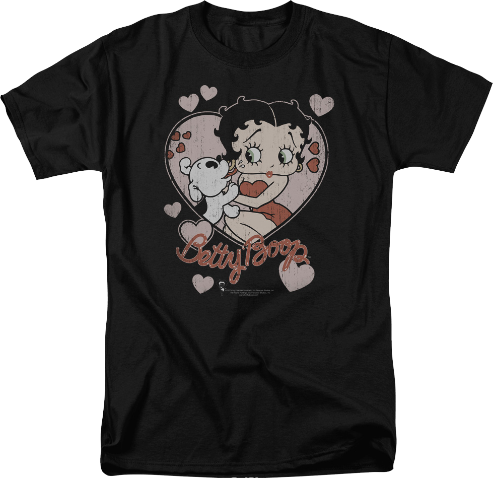 Puppy Love Betty Boop T-Shirt
