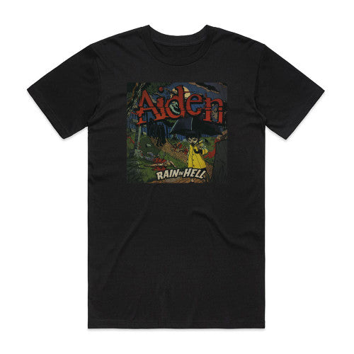 Aiden Rain In Hell Album Cover T-Shirt Black