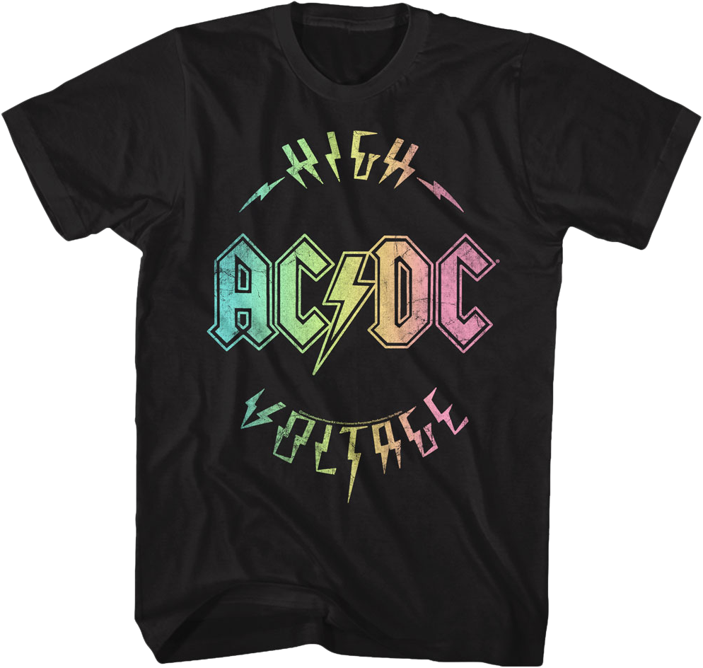 Rainbow High Voltage ACDC T-Shirt