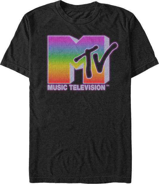 Rainbow Logo MTV Shirt
