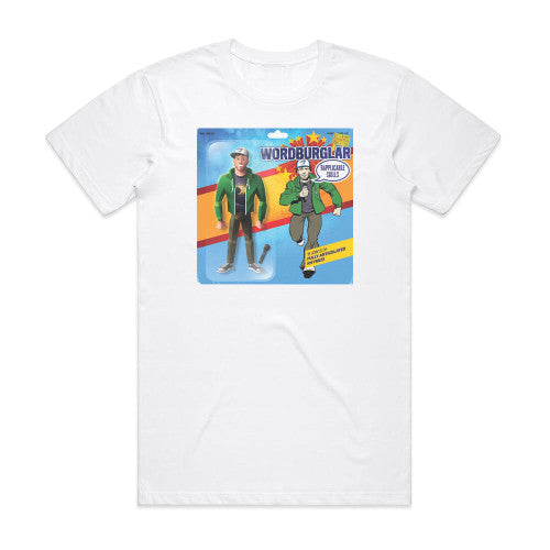 Wordburglar Rapplicable Skills Album Cover T-Shirt White