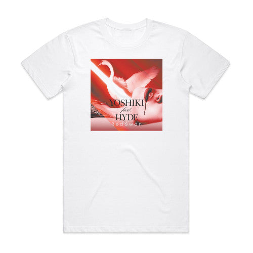 YOSHIKI Red Swan Album Cover T-Shirt White