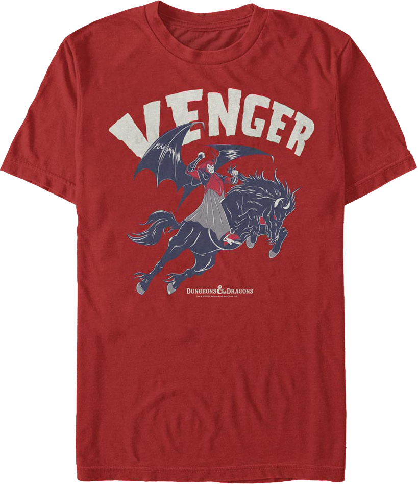 Red Venger Dungeons & Dragons T-Shirt