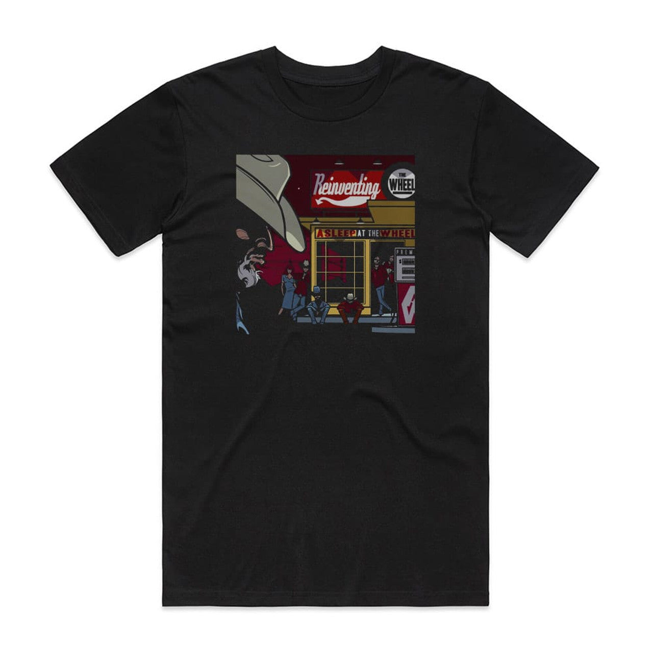 Asleep at the Wheel Reinventing The Wheel T-Shirt Black