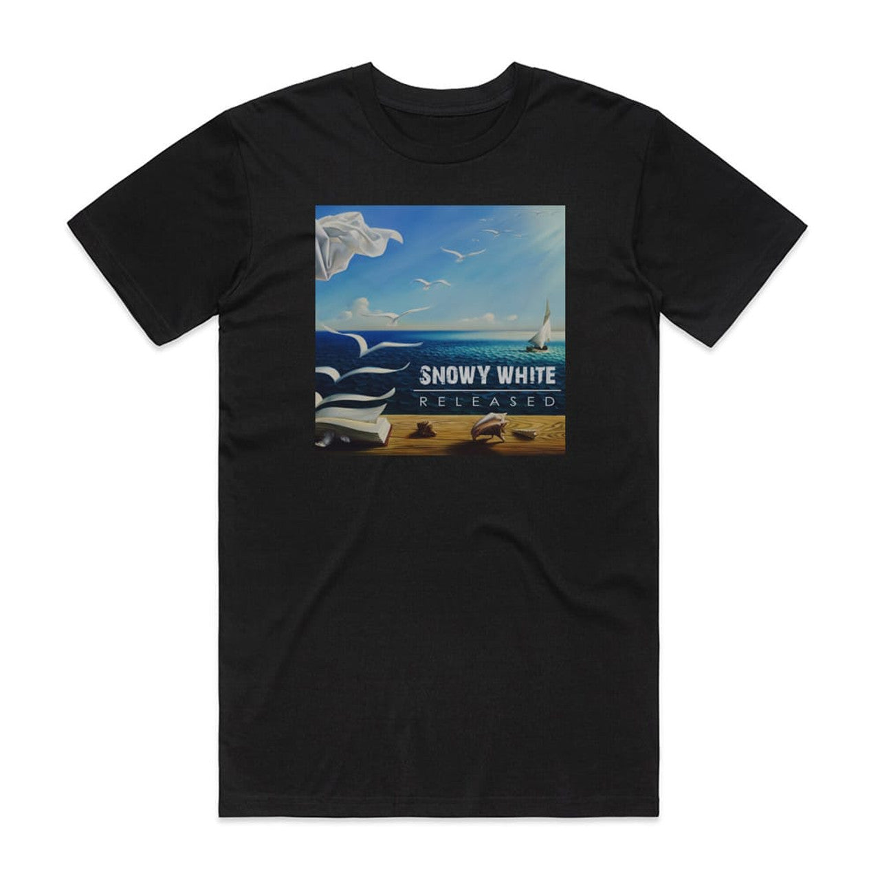Snowy White Released T-Shirt Black