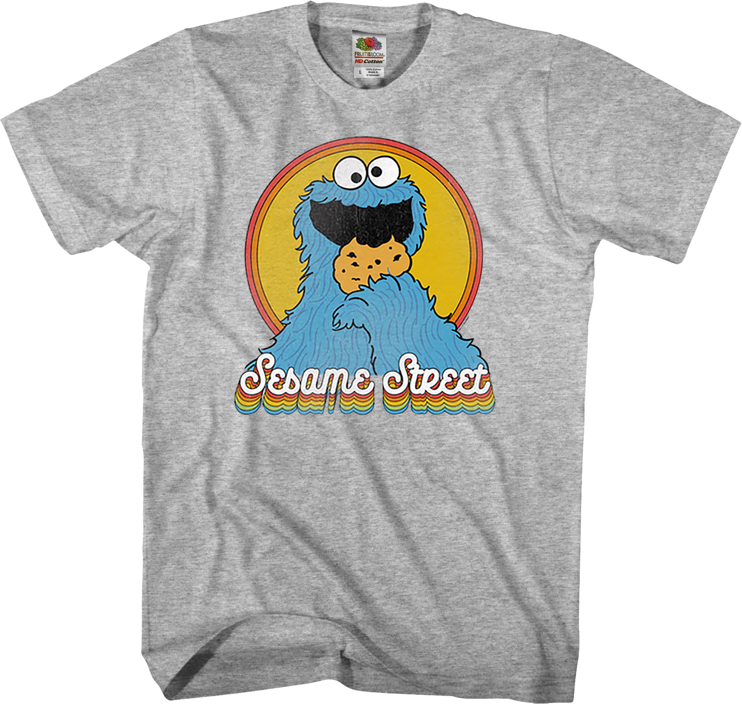 Retro Cookie Monster Sesame Street T-Shirt