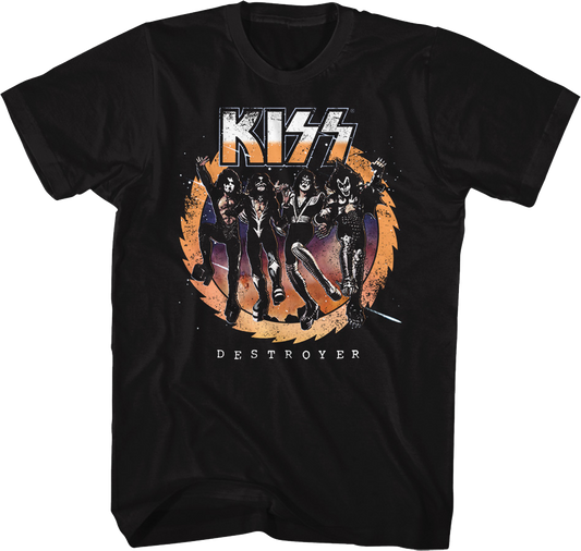 Retro Destroyer Front & Back KISS T-Shirt