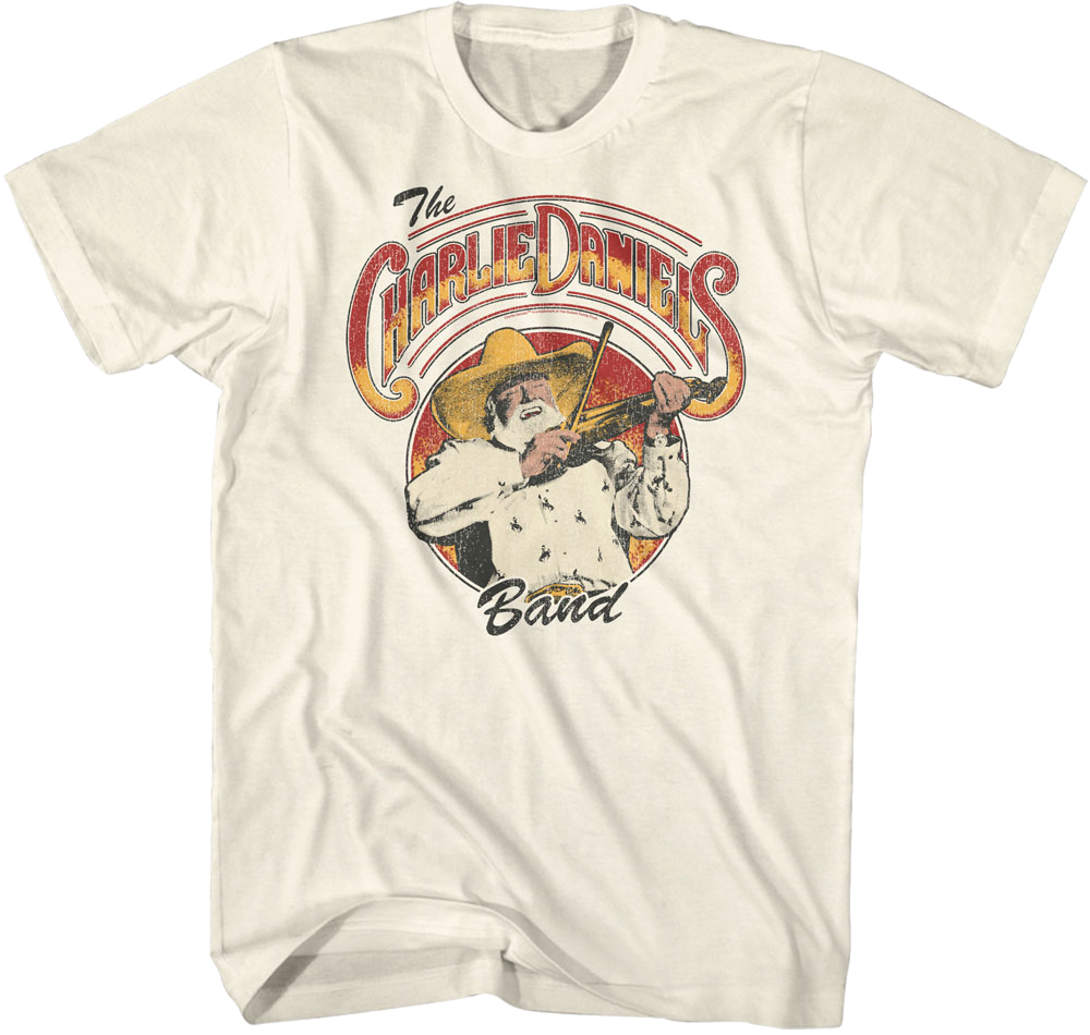 Retro Fiddle Photo Charlie Daniels Band T-Shirt