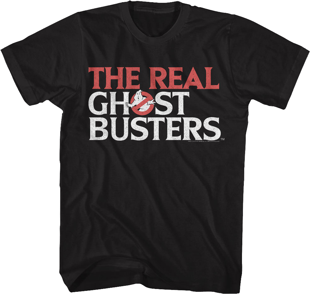 Retro Logo Real Ghostbusters T-Shirt