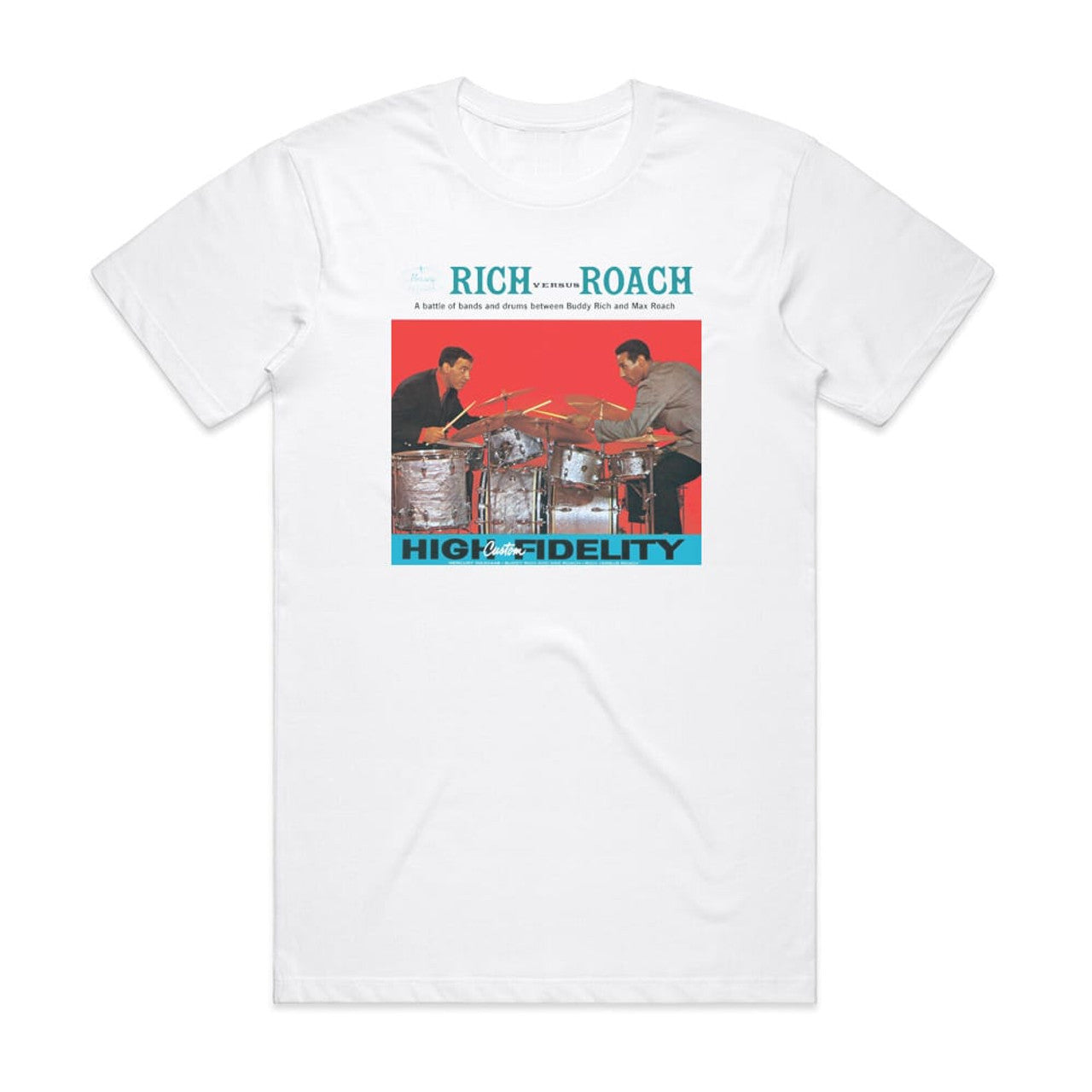 Buddy Rich Rich Versus Roach T-Shirt White