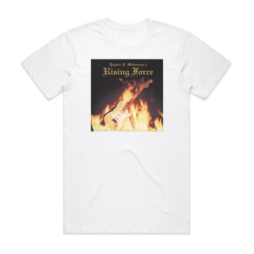 Yngwie J Malmsteens Rising Force Rising Force Album Cover T-Shirt White