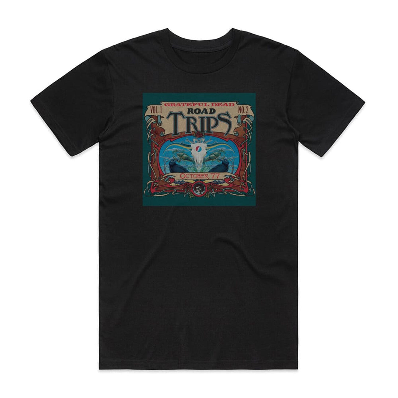 Grateful Dead Road Trips Volume 1 No 2 October 77 T-Shirt Black