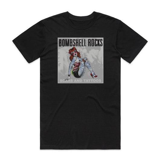 Bombshell Rocks Scars And Tattoos T-Shirt Black