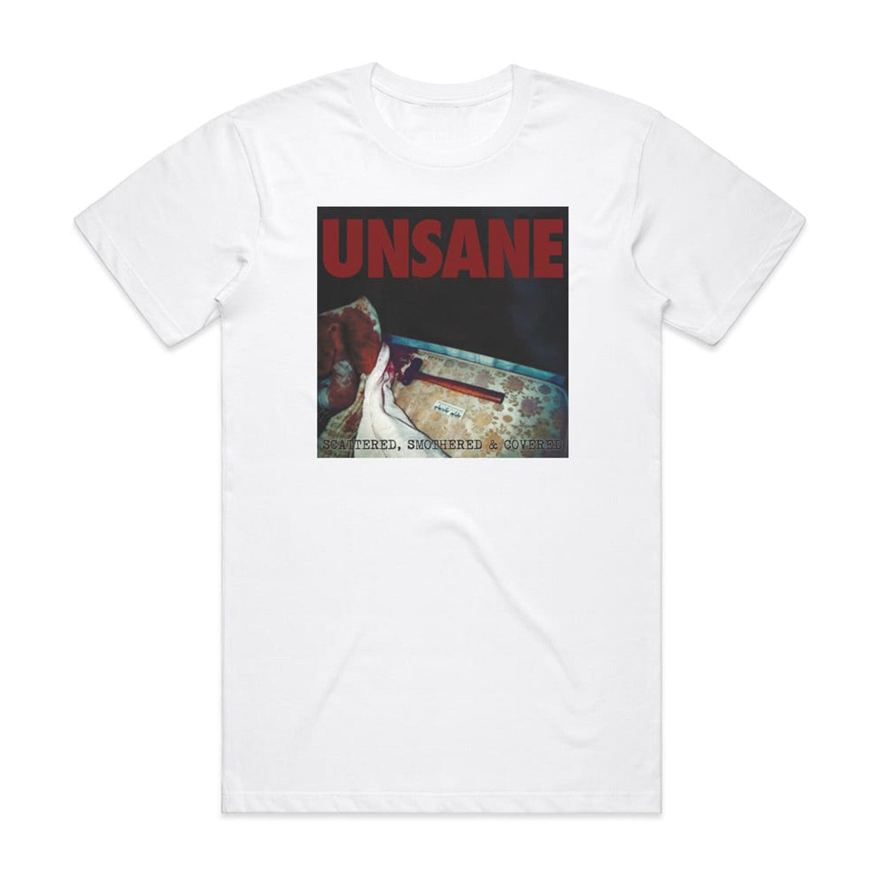 Unsane Scattered Smothered Covered T-Shirt White