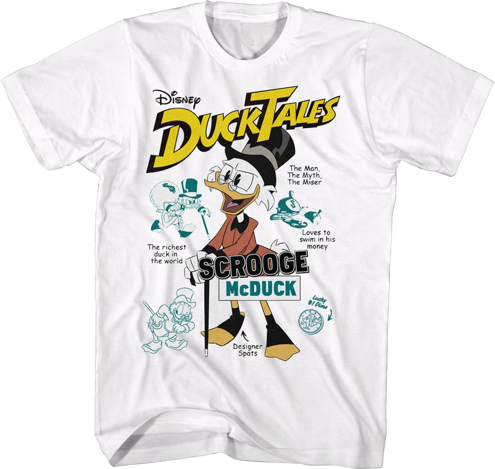 Scrooge McDuck The Man The Myth The Miser DuckTales T-Shirt