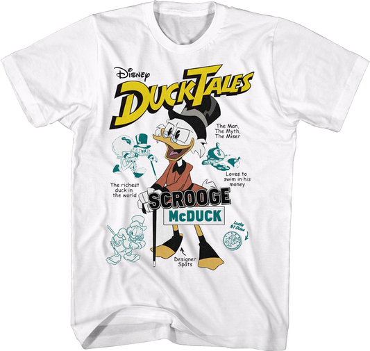 Scrooge McDuck The Man The Myth The Miser DuckTales T-Shirt